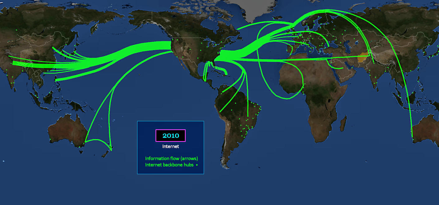 Internet usage, 2010 map